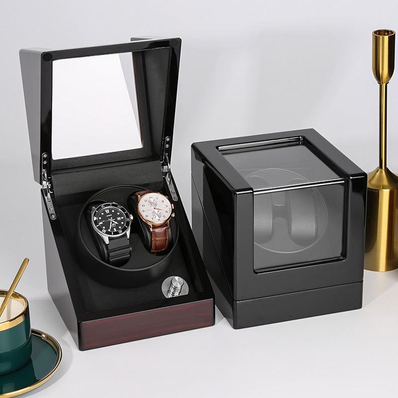Open And Stop With Five-speed Adjustment, Piano Lacquered Watch Winder