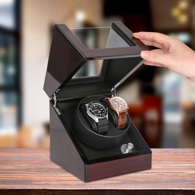 Open And Stop With Five-speed Adjustment, Piano Lacquered Watch Winder